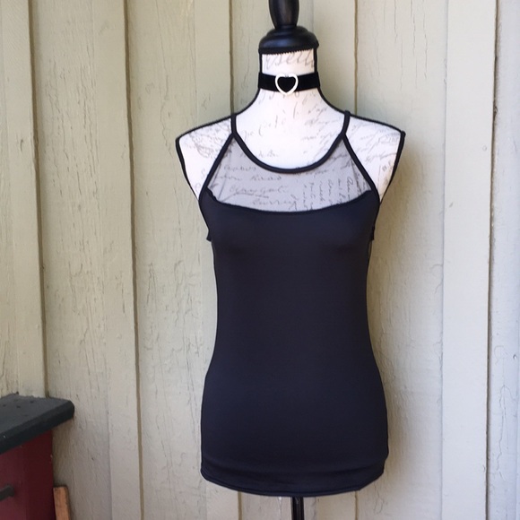 🎊HP🎉New! Sexy Black Mesh Top - Picture 2 of 5